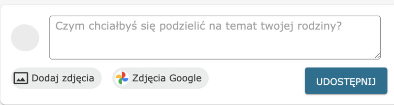 Zrzut ekranu wpisów ze Wspomnieniami
