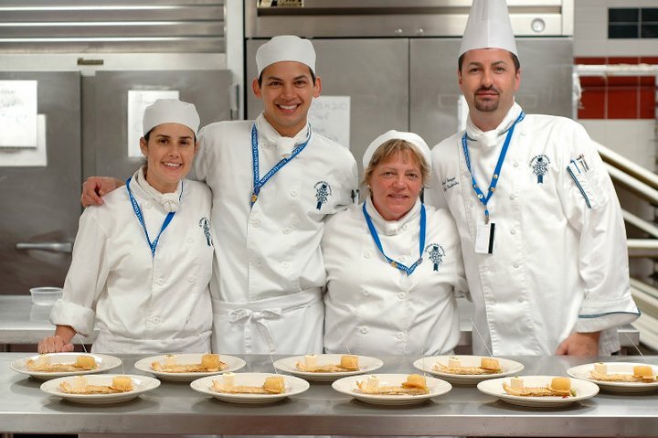 Jonathan Wing with other chefs at Le Cordon Bleu.