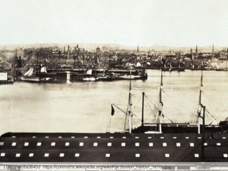 Une partie du port de Boston