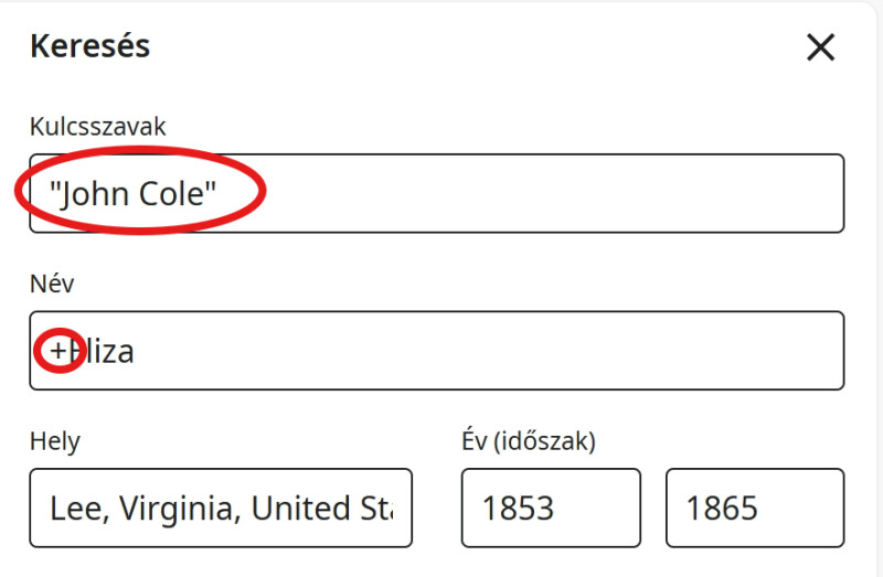 Keresés: „John Cole” +Eliza