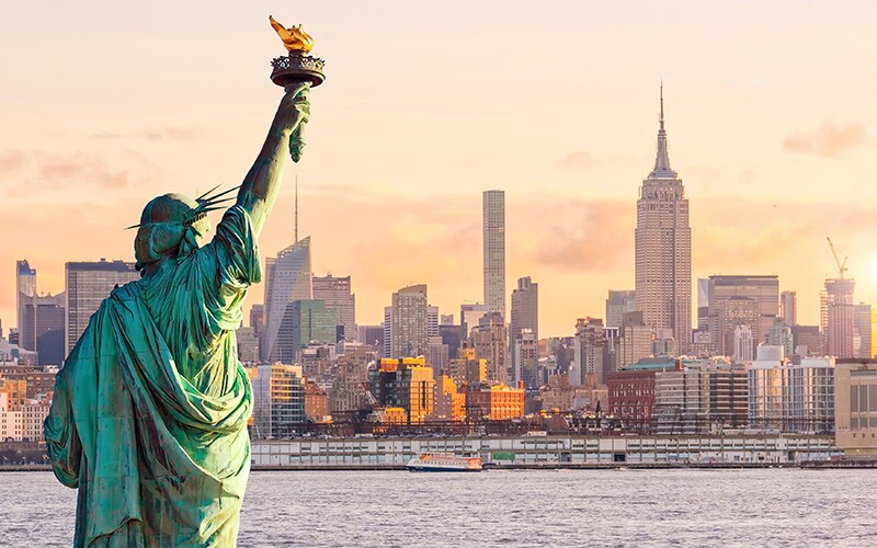The meaning of the statue of liberty is freedom and liberty for all.