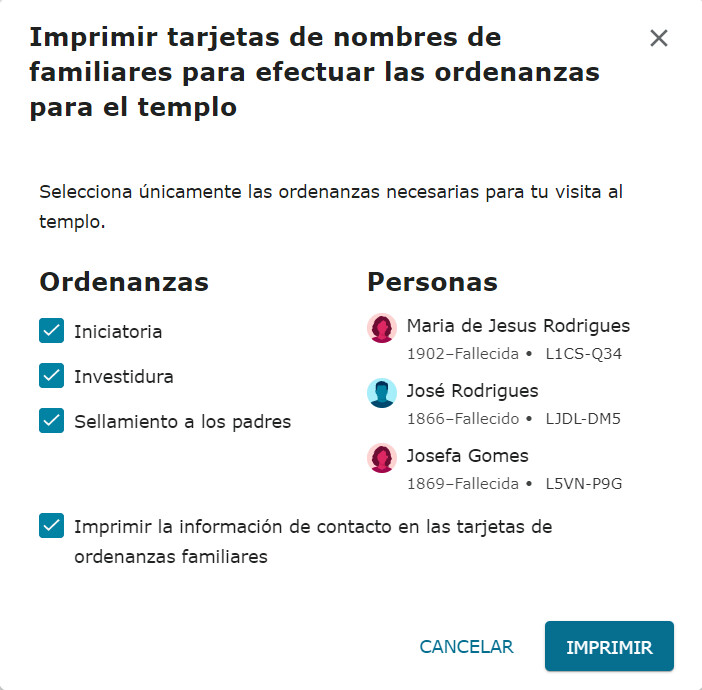una captura de pantalla que muestra las ordenanzas